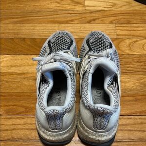 Gray and White Sneakers